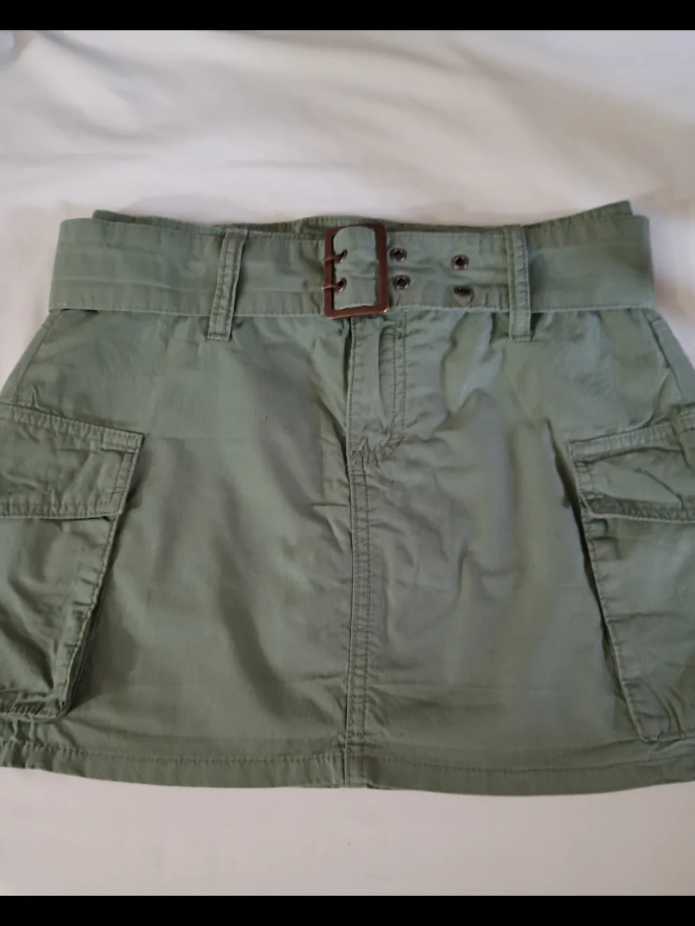 Justice Girls Green Cargo Skort with Belt